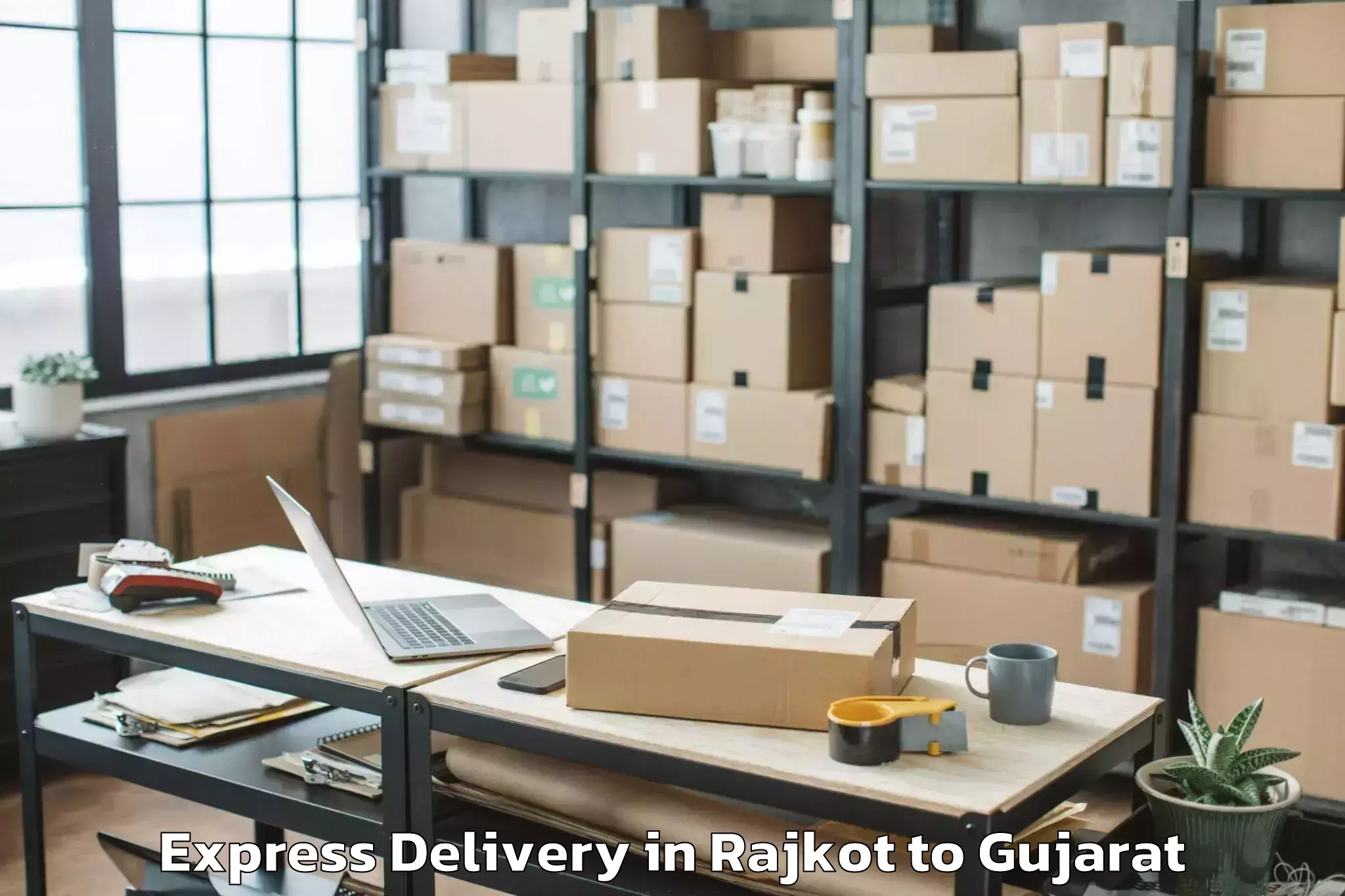 Discover Rajkot to Waghai Express Delivery